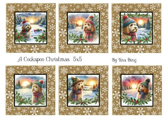 A Cockapoo Christmas: Illustrations for Modern Blog Design