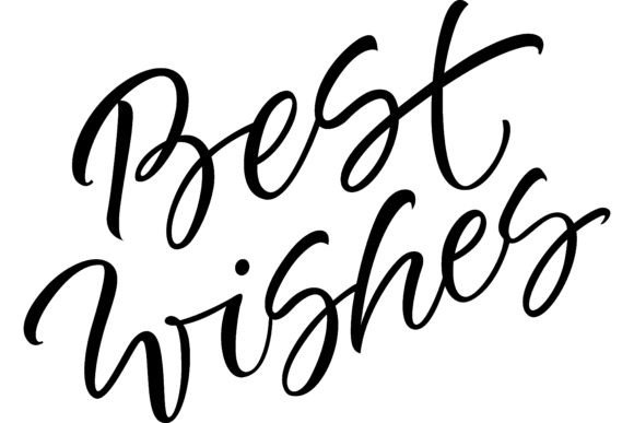 Best Wishes Lettering. Christmas and New Illustrations