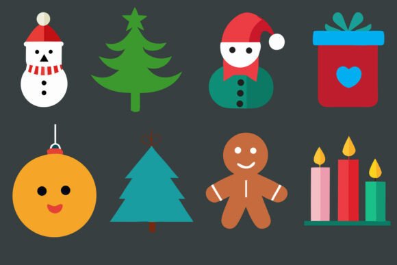 Christmas Color Icons Vector: A Designer’s Review for Illustrations