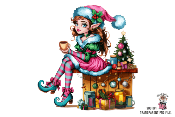 Christmas Elf Girl Clipart PNG: A Designer’s Review for Brand Identity and Illustrations