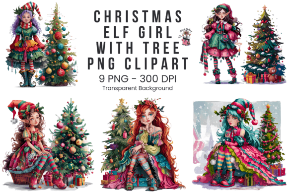 Christmas Elf Girl with Tree PNG Bundle: A Crafter’s Review