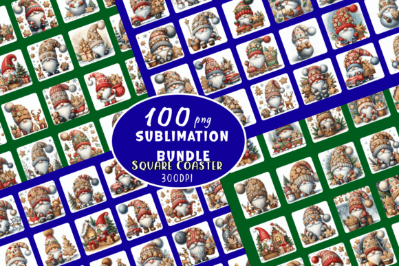 Christmas Gnome Sublimation Coaster: A Crafter’s Review of Festive Illustrations