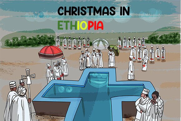 Christmas in Ethiopia Clipart