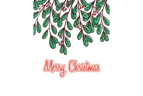 Christmas Leaves Decoration Illustration Review