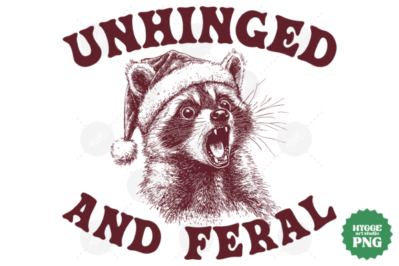 Christmas Sarcastic Funny Santa Raccoon Illustrations Review