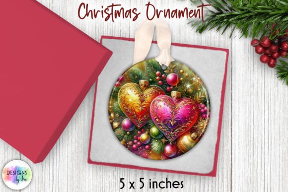 Elegant Christmas Ornament Sublimation for Illustrations