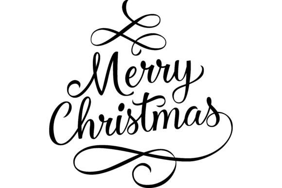 Merry Christmas Lettering. Christmas Gre Illustrations
