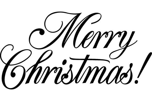 Merry Christmas Lettering with Exclamati: Seasonal Illustrations for Bloggers