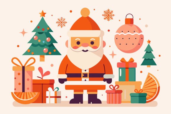 Merry Christmas Scene with Cute Elements Review