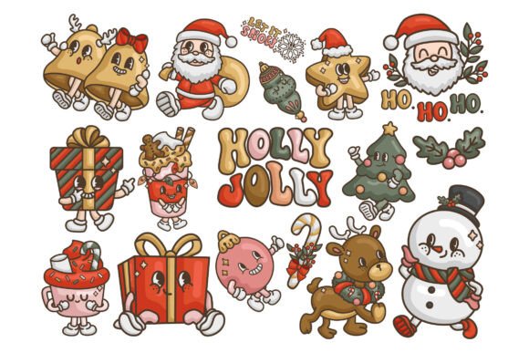 Retro Character Christmas Clipart: A Brand Designer’s Review