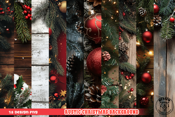 Rustic Christmas Background Clipart PNG: A Crafter’s Review of Festive Illustrations