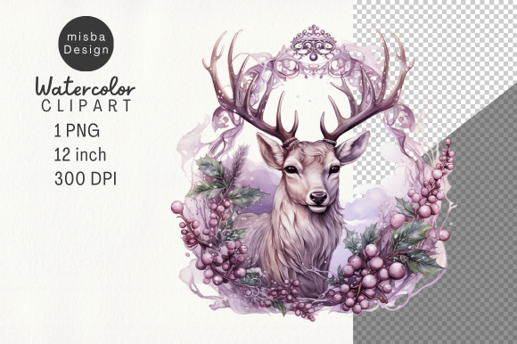 Vintage Christmas Deer Sublimation PNG: Editorial Review for Illustrations