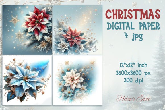 Vintage Christmas Digital Paper Set: A Designer’s Review for Brand Identity and Illustrations